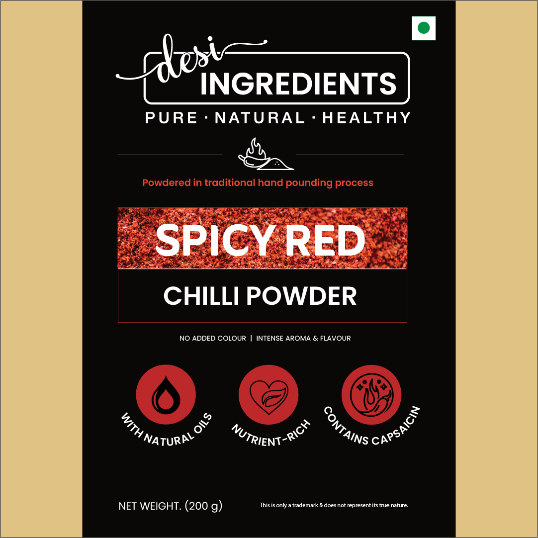 Cold pressed Spicy Guntur Chilli (Mirchi) Powder