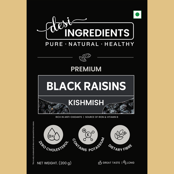 Black Raisins (Long) Premium