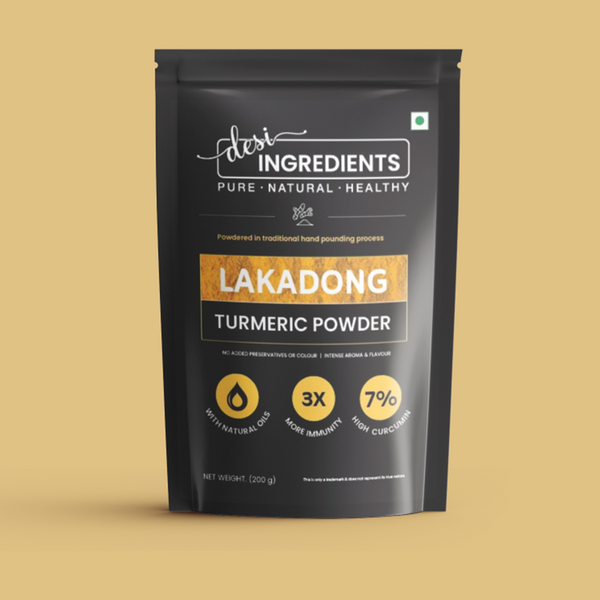 Pounded Lakadong Turmeric Powder